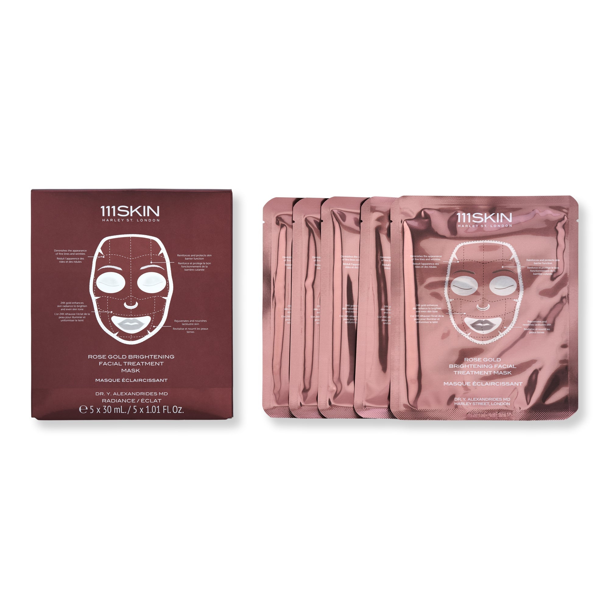 111SKIN Rose Gold Brightening Facial Treatment Mask