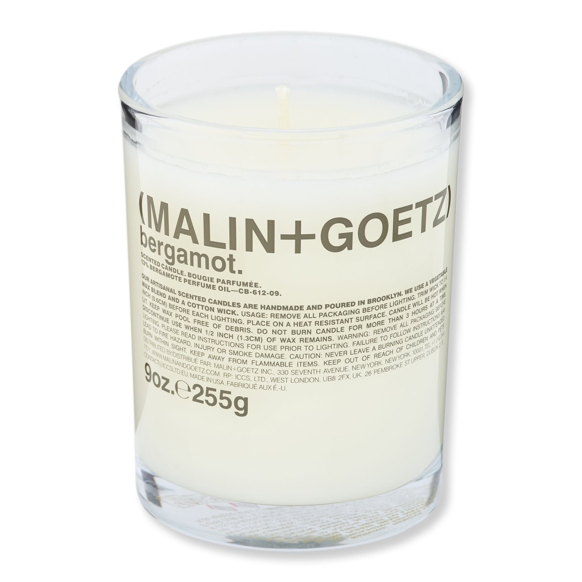 Malin + Goetz Bergamot Candle
